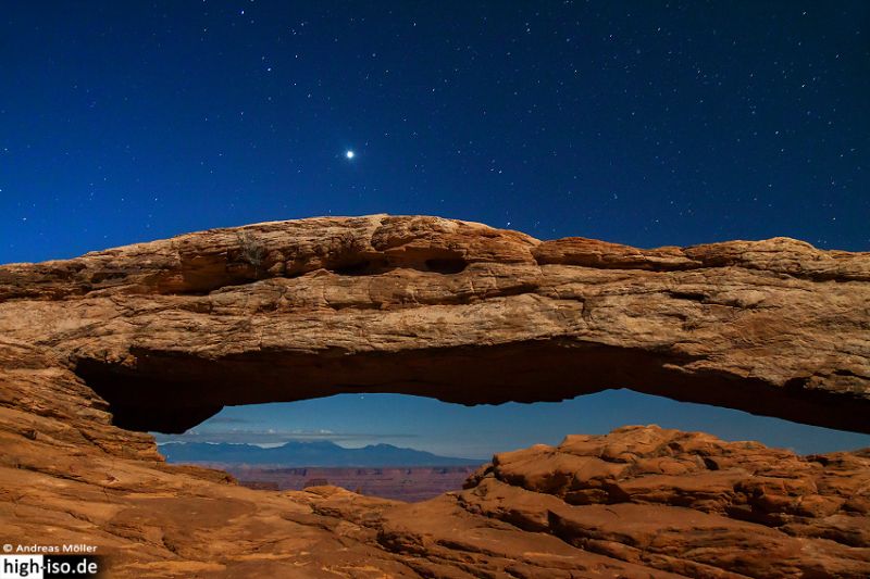 Mesa Arch bei Nacht