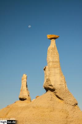 The Hoodoo Tower and the Moon
