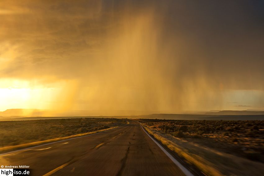 Regenschauer in Arizona