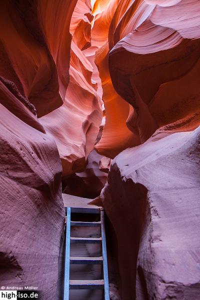Treppe im Lower Antelope Canyon
